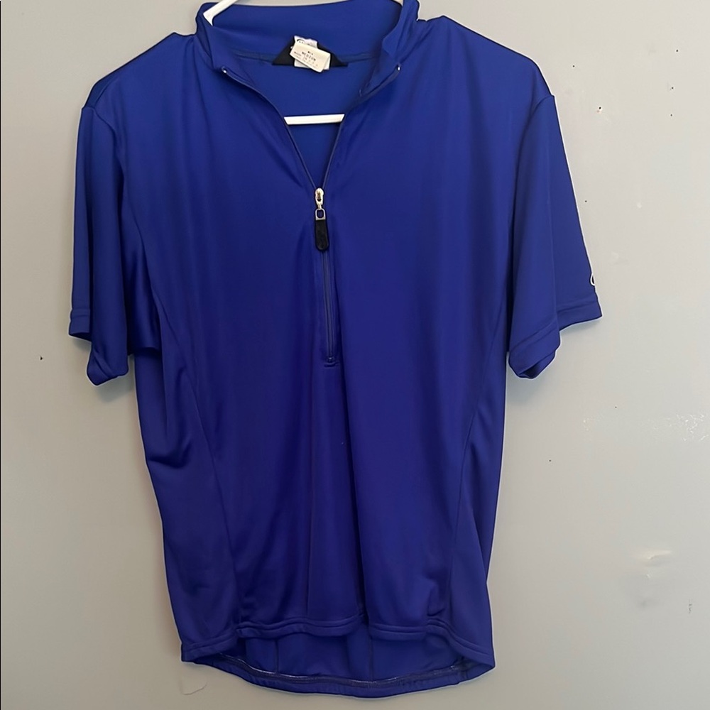 Retro Sport Activewear Vintage Bell Wether Men Blue Cycling Jersey SZ Medium